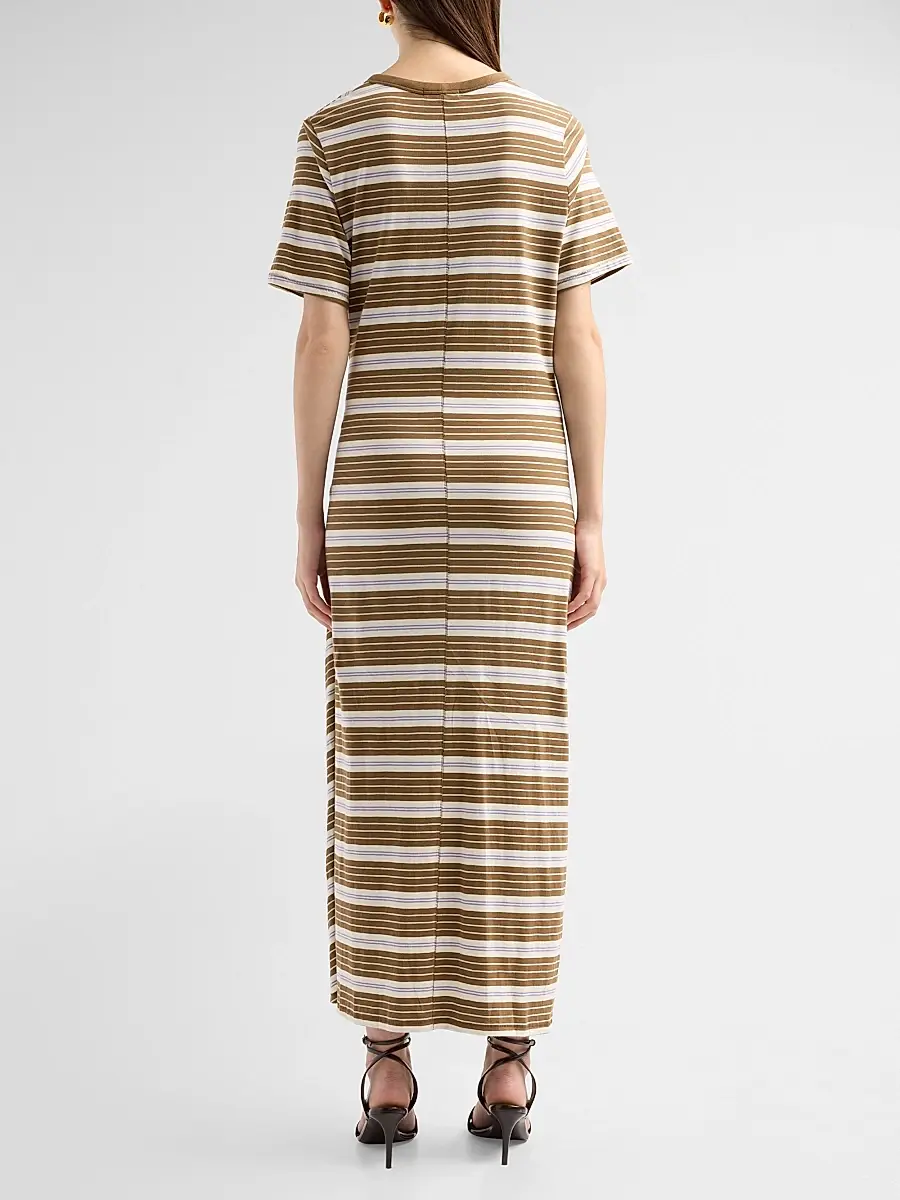 rag & bone Women's The Slub Striped T-Shirt Midi-Dress | Thumbnail 3 rag & bone Women's The Slub Striped T-Shirt Midi-Dress | Thumbnail 3