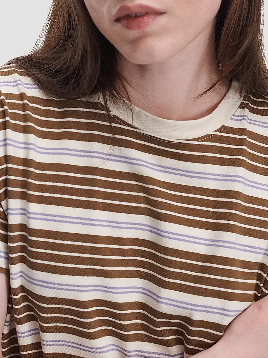 rag & bone Women's Kelly Striped Cotton Boxy T-Shirt | Thumbnail 5 rag & bone Women's Kelly Striped Cotton Boxy T-Shirt | Thumbnail 5