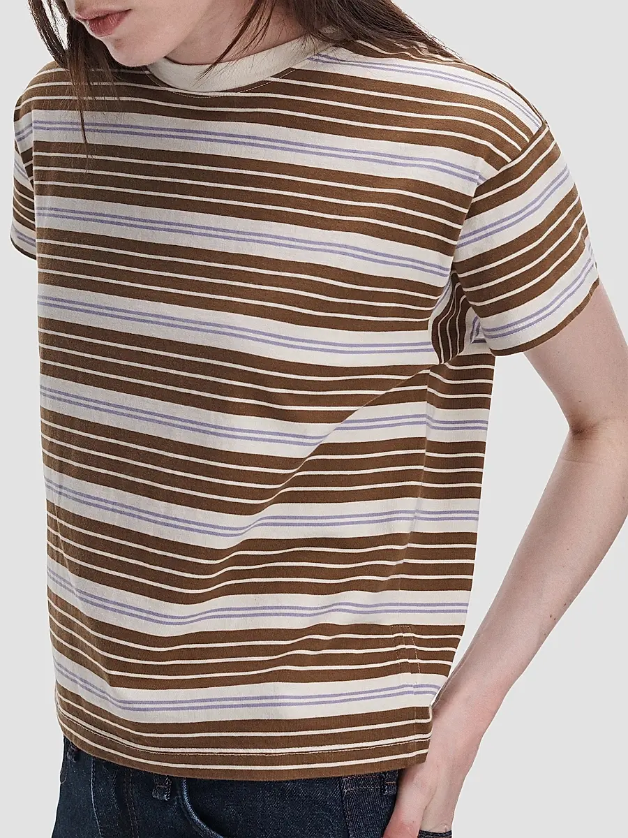 rag & bone Women's Kelly Striped Cotton Boxy T-Shirt | Thumbnail 6 rag & bone Women's Kelly Striped Cotton Boxy T-Shirt | Thumbnail 6
