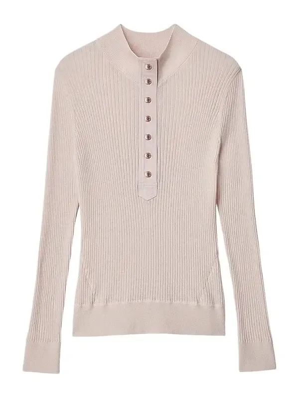 Women's Lucy Rib-Knit Wool Henley Women's Lucy Rib-Knit Wool Henley