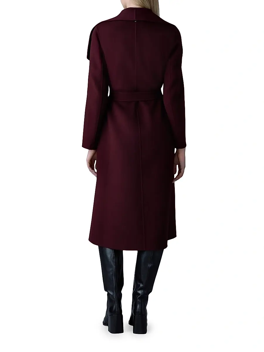Mackage Women's Belted Light Wool Coat | Thumbnail 4 Mackage Women's Belted Light Wool Coat | Thumbnail 4