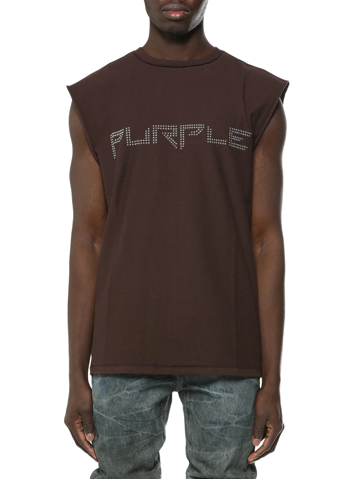 Purple Brand Men's Logo Cotton Jersey Tank