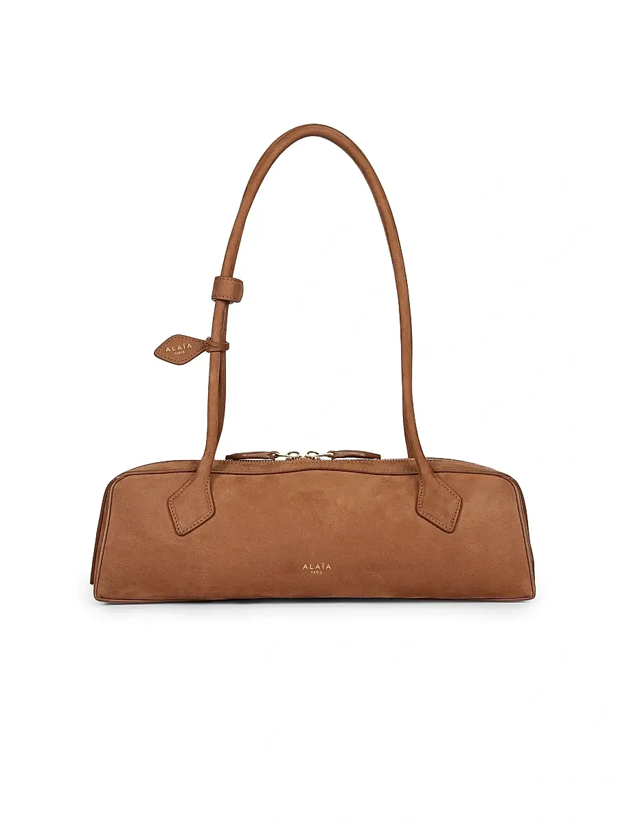 ALAIA Women's Le Teckel Leather Shoulder Bag - Terre Dombre | Image 1 ALAIA Women's Le Teckel Leather Shoulder Bag - Terre Dombre | Image 1
