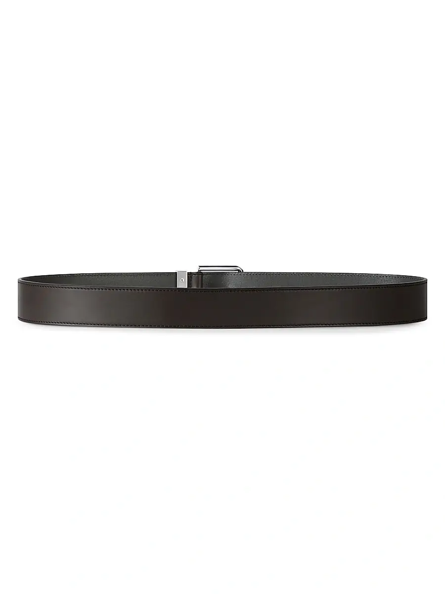 Givenchy Men's Gentleman Belt in Leather - Ebony Brown | Thumbnail 2