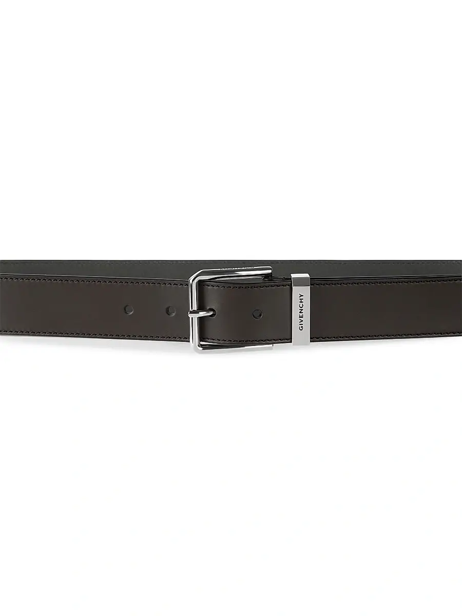 Givenchy Men's Gentleman Belt in Leather - Ebony Brown | Thumbnail 3