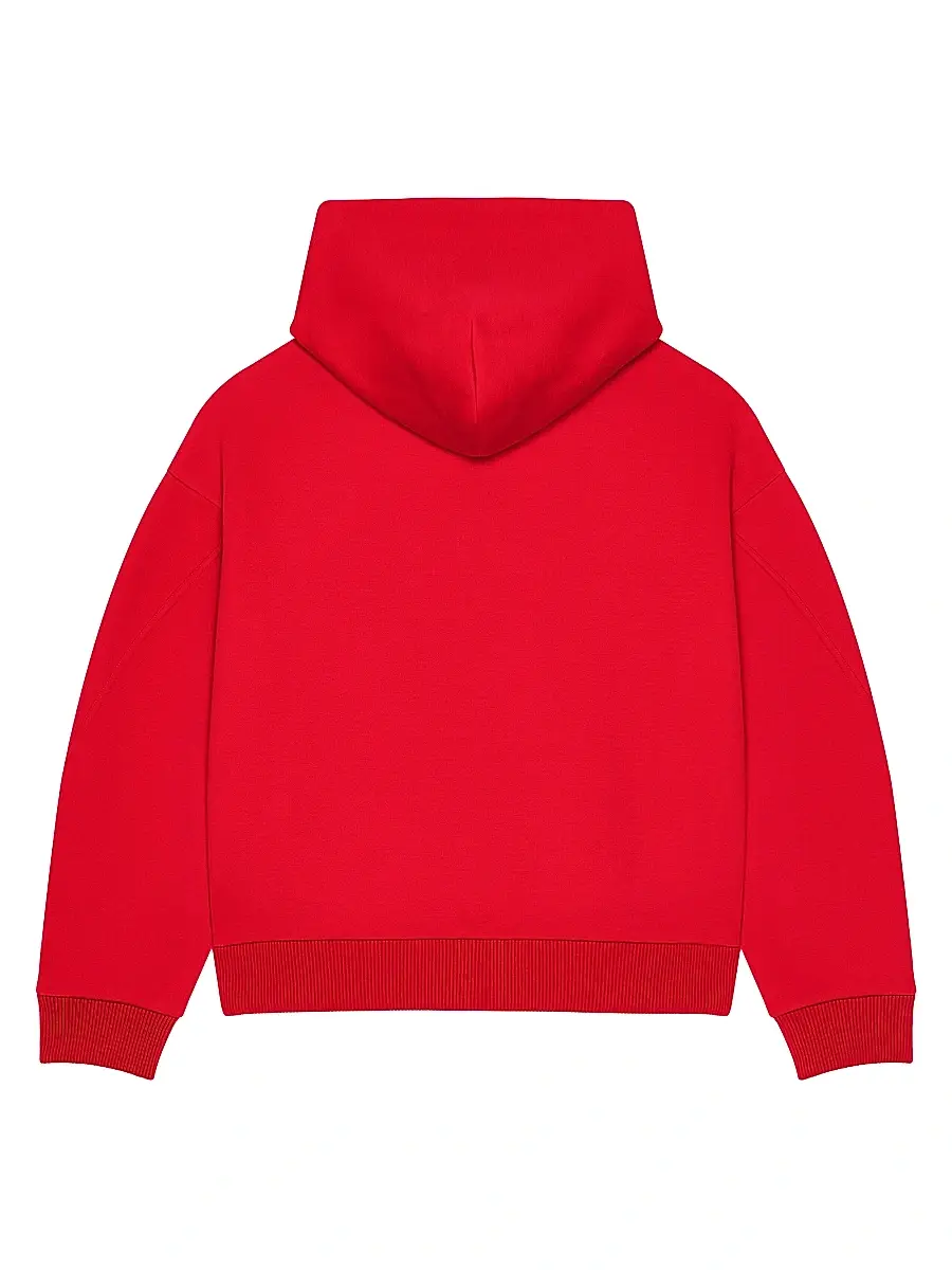 Givenchy Men's Couture Seam Zipped Hoodie in Scuba - Red Pink | Thumbnail 3 Givenchy Men's Couture Seam Zipped Hoodie in Scuba - Red Pink | Thumbnail 3