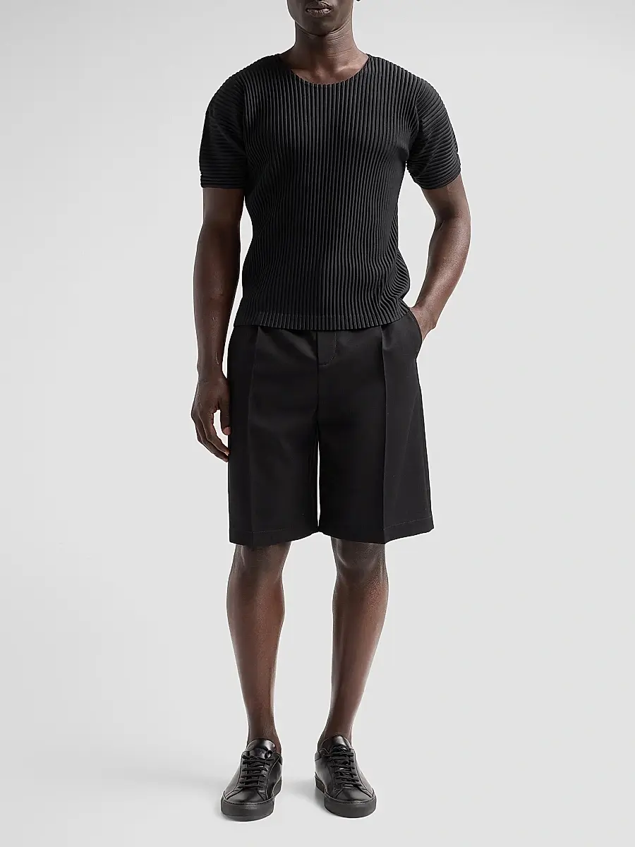 Homme Plissé Issey Miyake Men Basic Knit Shirt | Thumbnail 2 Homme Plissé Issey Miyake Men Basic Knit Shirt | Thumbnail 2