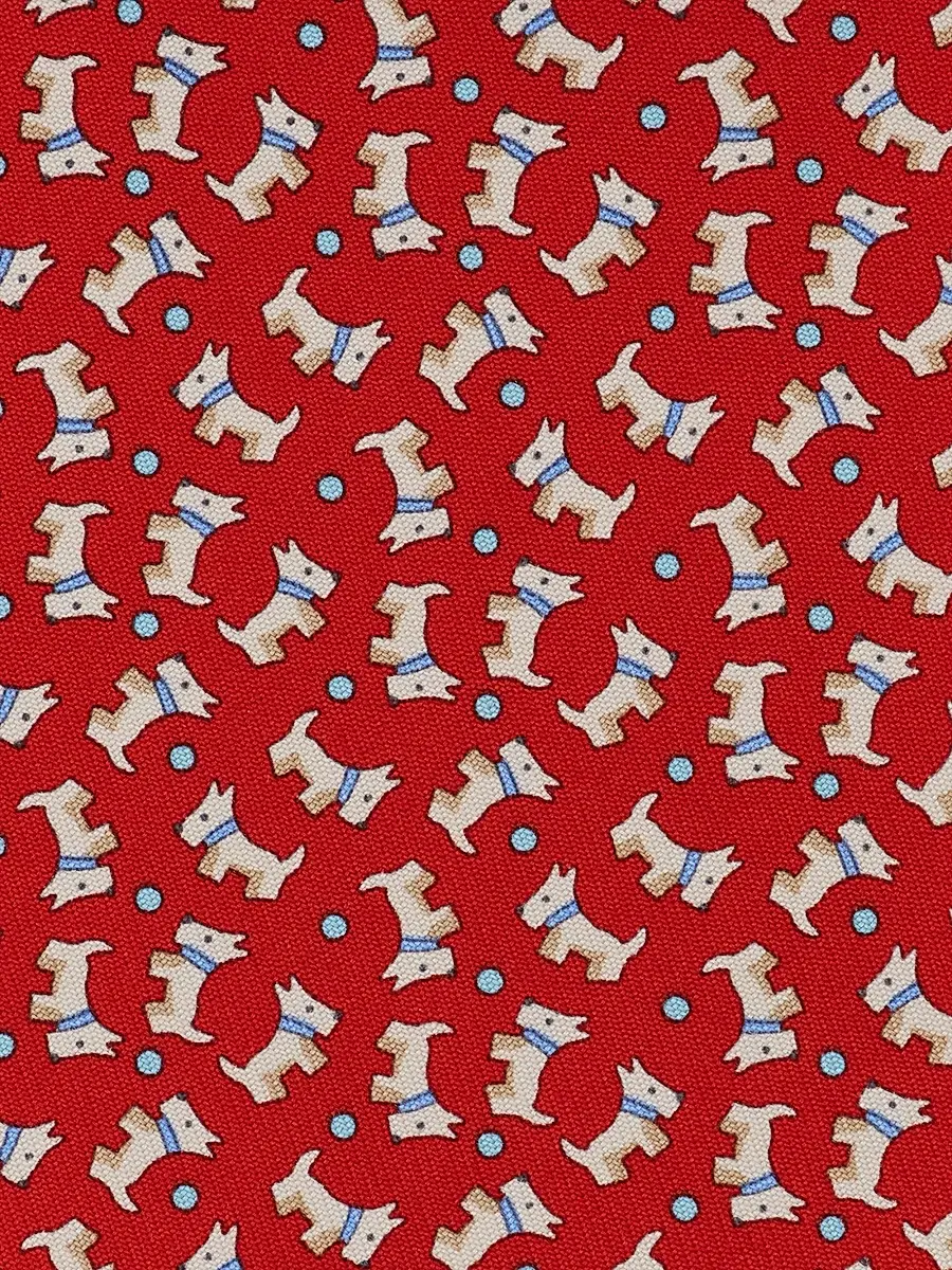 Ferragamo Men's Charlie-Print Silk Tie | Thumbnail 4 Ferragamo Men's Charlie-Print Silk Tie | Thumbnail 4