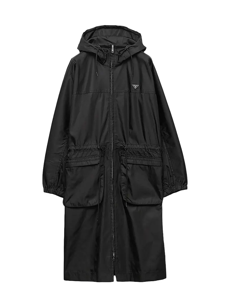 Prada Women's Nylon Rain Jacket - Black | Image 1 Prada Women's Nylon Rain Jacket - Black | Image 1