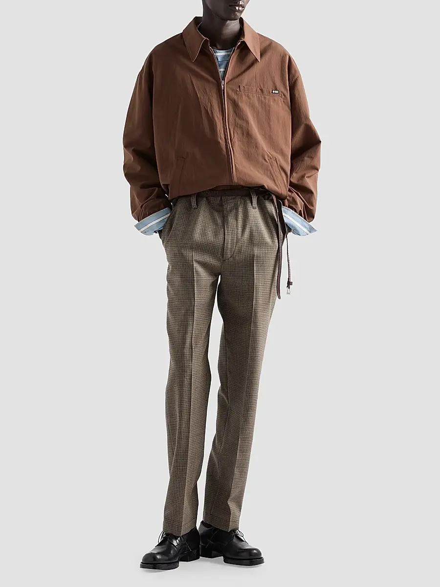 Prada Men's Technical Fabric Blouson Jacket | Thumbnail 2 Prada Men's Technical Fabric Blouson Jacket | Thumbnail 2