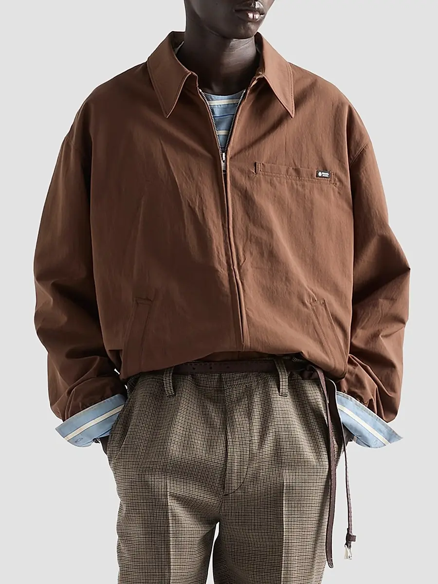 Prada Men's Technical Fabric Blouson Jacket | Thumbnail 3 Prada Men's Technical Fabric Blouson Jacket | Thumbnail 3