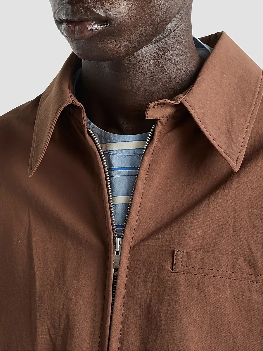 Prada Men's Technical Fabric Blouson Jacket | Thumbnail 6 Prada Men's Technical Fabric Blouson Jacket | Thumbnail 6