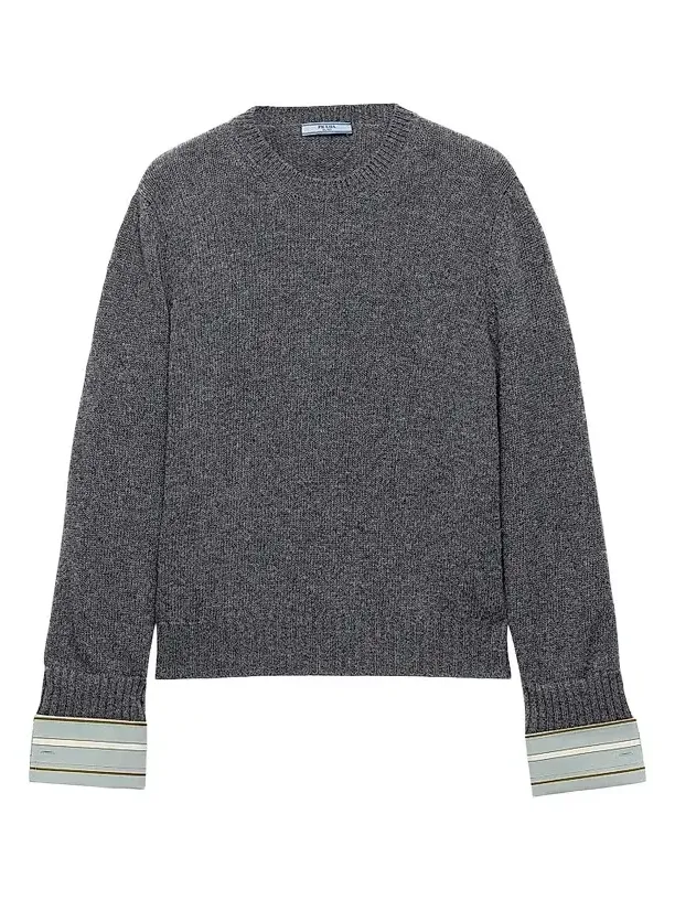 Women's Wool and Cashmere Crew-Neck Sweater