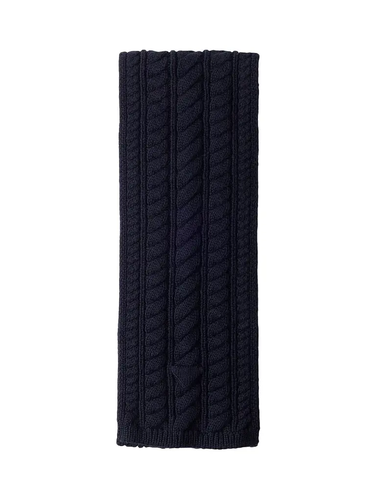 Prada Women's Wool Scarf - Blue | Image 1 Prada Women's Wool Scarf - Blue | Image 1