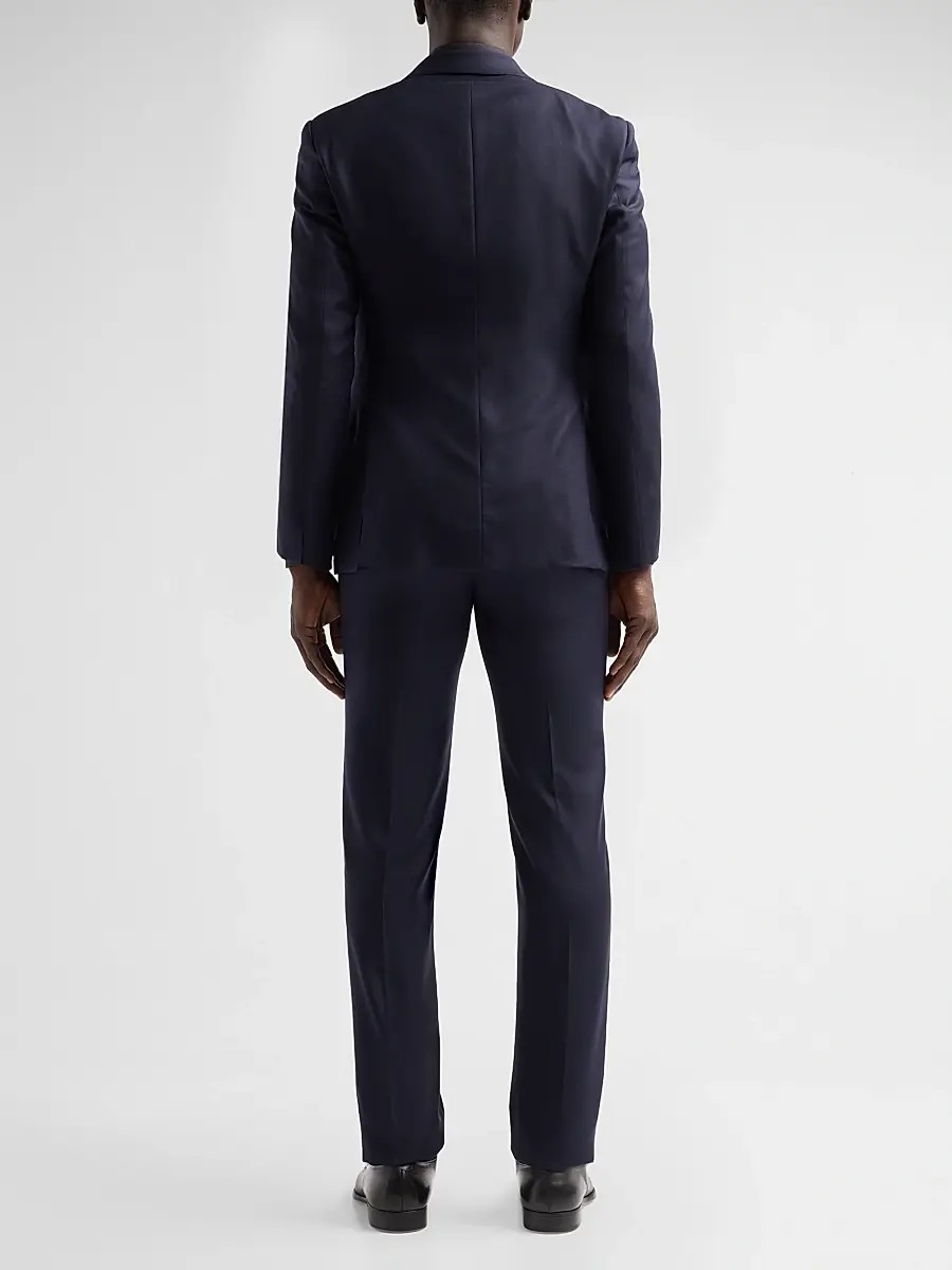 Giorgio Armani Men's Textured Wool Single-Breasted Suit | Thumbnail 3 Giorgio Armani Men's Textured Wool Single-Breasted Suit | Thumbnail 3