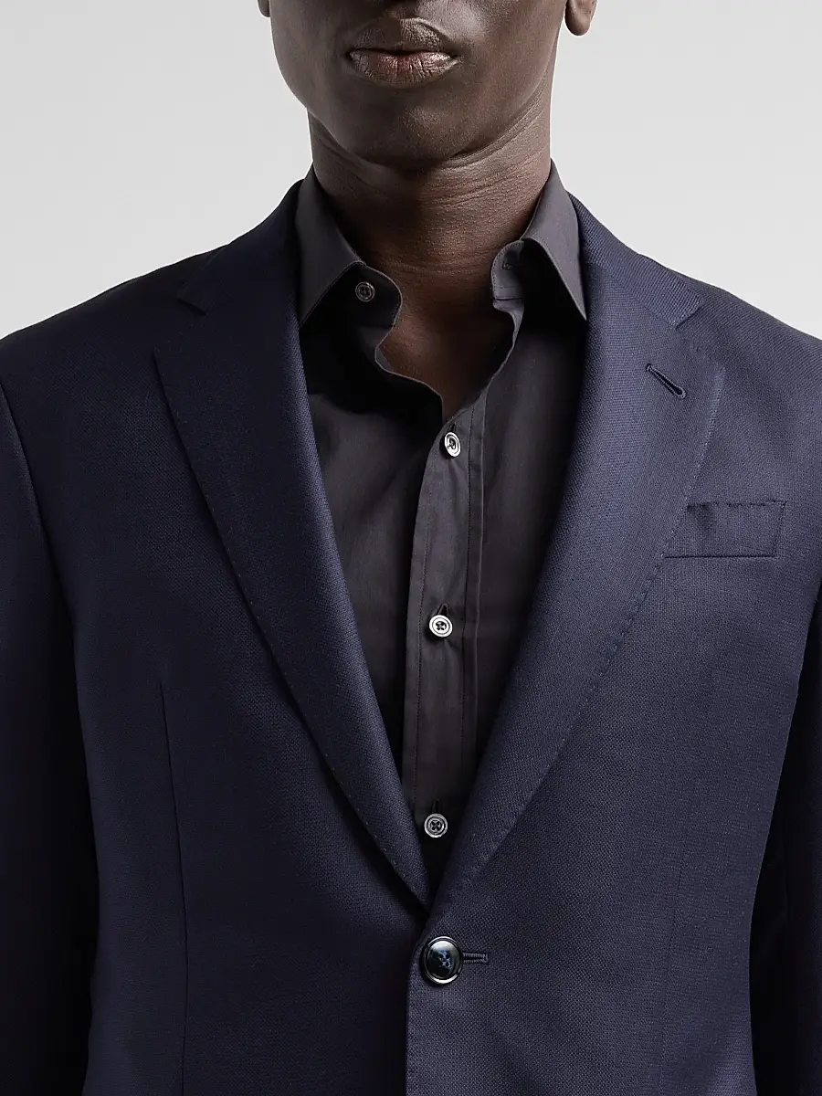 Giorgio Armani Men's Textured Wool Single-Breasted Suit | Thumbnail 6 Giorgio Armani Men's Textured Wool Single-Breasted Suit | Thumbnail 6