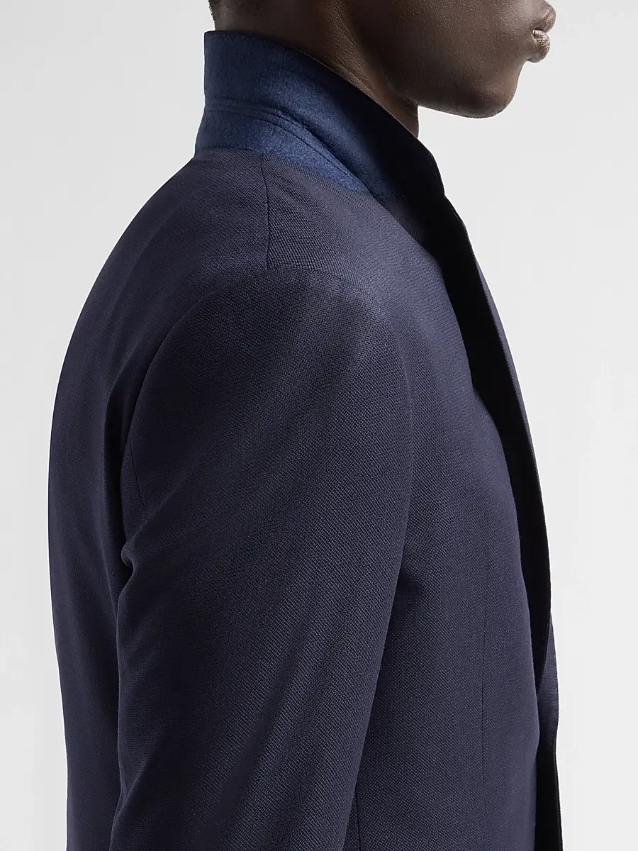 Giorgio Armani Men's Textured Wool Single-Breasted Suit | Thumbnail 8 Giorgio Armani Men's Textured Wool Single-Breasted Suit | Thumbnail 8