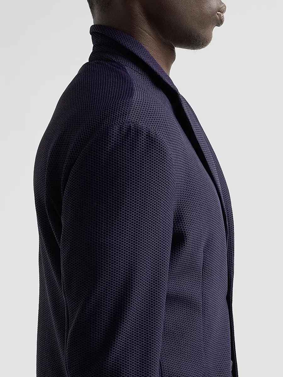 Giorgio Armani Men's Rice Stitch Two-Button Jacket | Thumbnail 7 Giorgio Armani Men's Rice Stitch Two-Button Jacket | Thumbnail 7