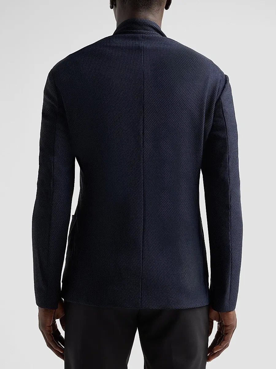 Giorgio Armani Men's Rice Stitch Jacket | Thumbnail 3 Giorgio Armani Men's Rice Stitch Jacket | Thumbnail 3
