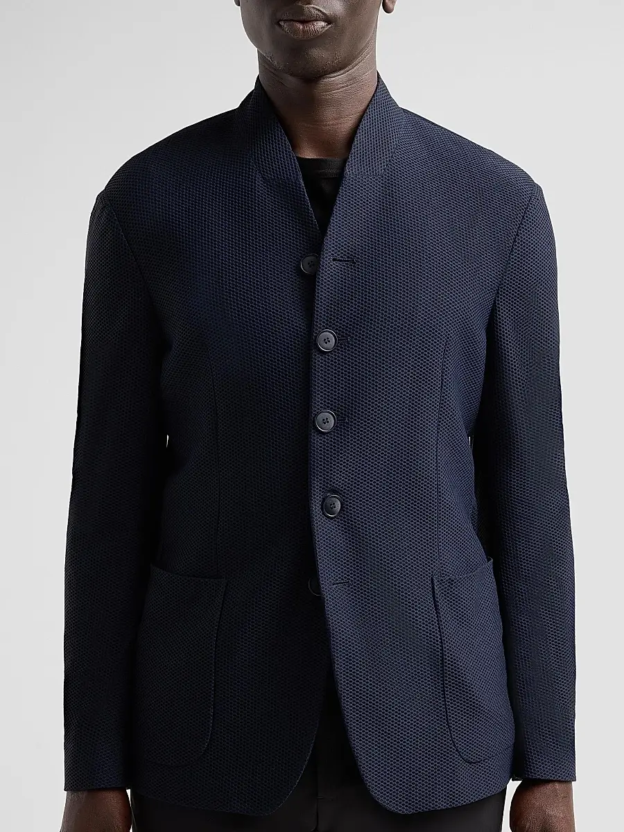 Giorgio Armani Men's Rice Stitch Jacket | Thumbnail 5 Giorgio Armani Men's Rice Stitch Jacket | Thumbnail 5