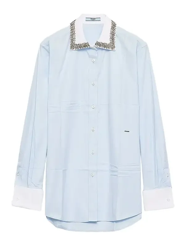 Women's Embroidered Poplin Shirt