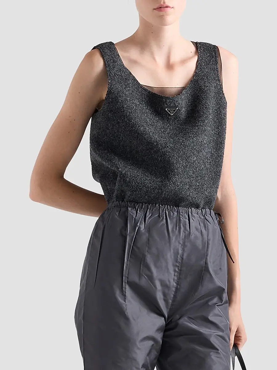 Prada Women's Shetland Wool Top | Thumbnail 3 Prada Women's Shetland Wool Top | Thumbnail 3
