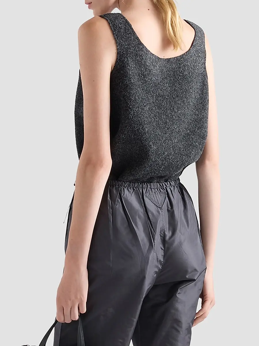Prada Women's Shetland Wool Top | Thumbnail 4 Prada Women's Shetland Wool Top | Thumbnail 4