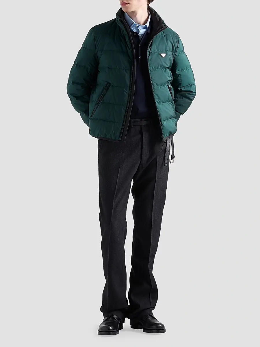 Prada Men's Medium-Weight Re-Nylon Down Jacket | Thumbnail 2