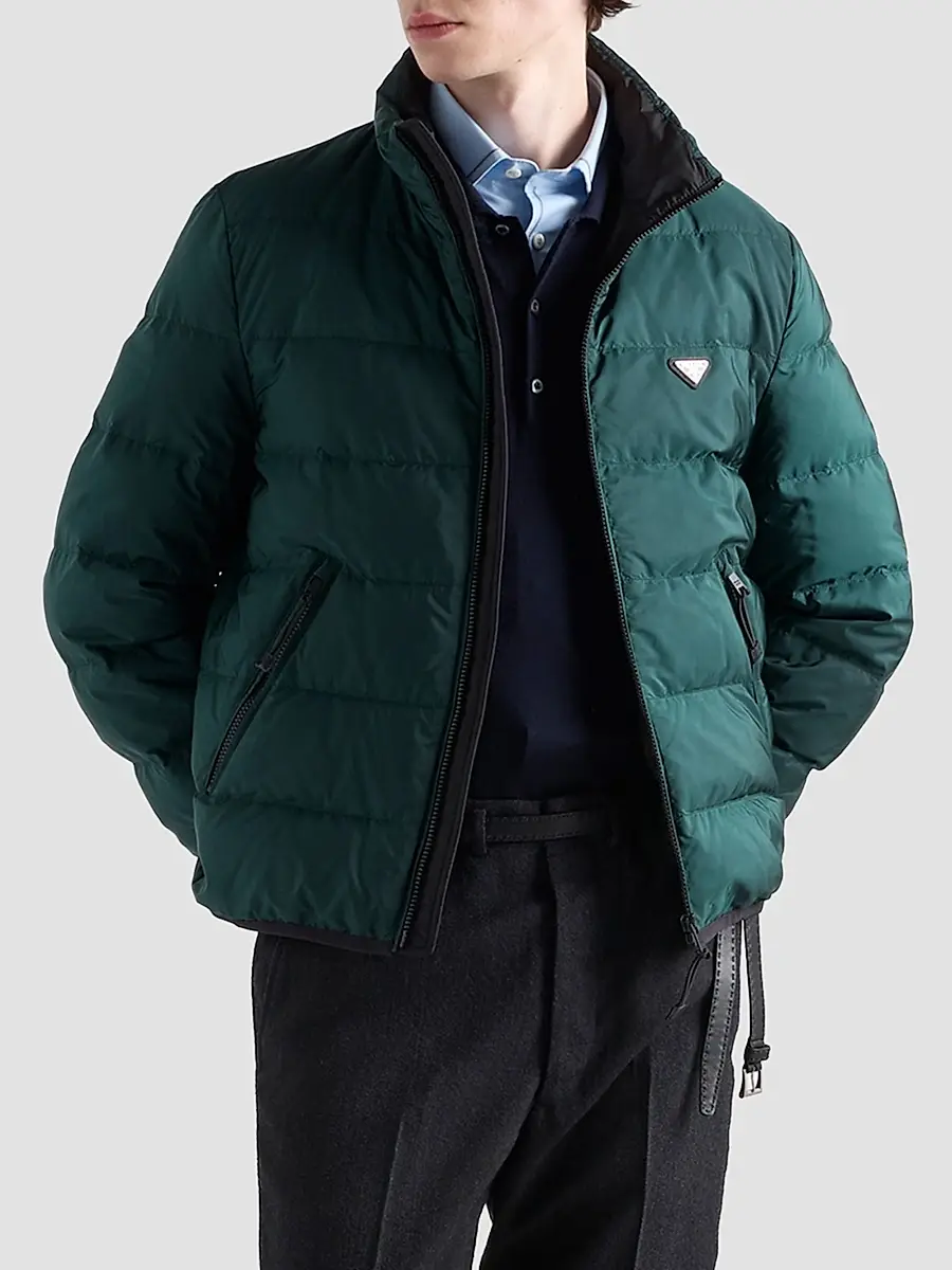 Prada Men's Medium-Weight Re-Nylon Down Jacket | Thumbnail 3