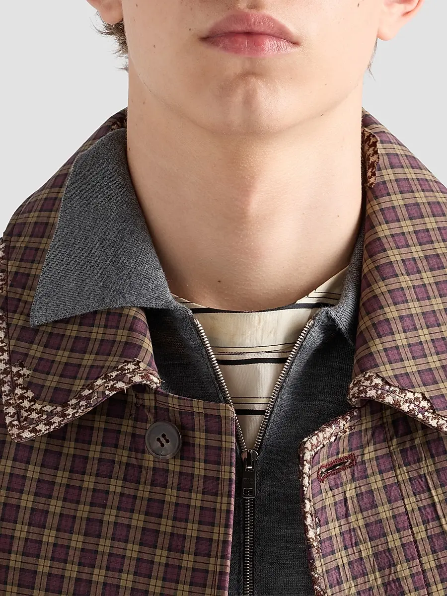 Prada Men's Superfine Wool Polo Shirt | Thumbnail 5