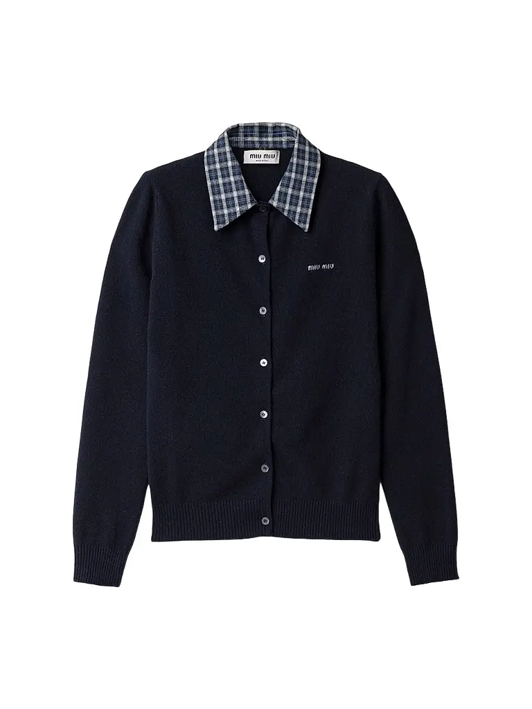 Miu Miu Women's Cashmere Cardigan | Image 1 Miu Miu Women's Cashmere Cardigan | Image 1
