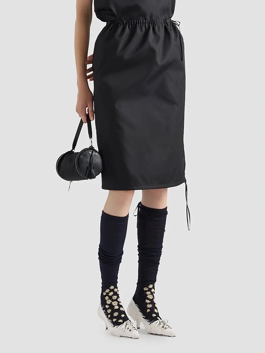 Prada Women's Nylon Pencil Skirt | Thumbnail 2 Prada Women's Nylon Pencil Skirt | Thumbnail 2