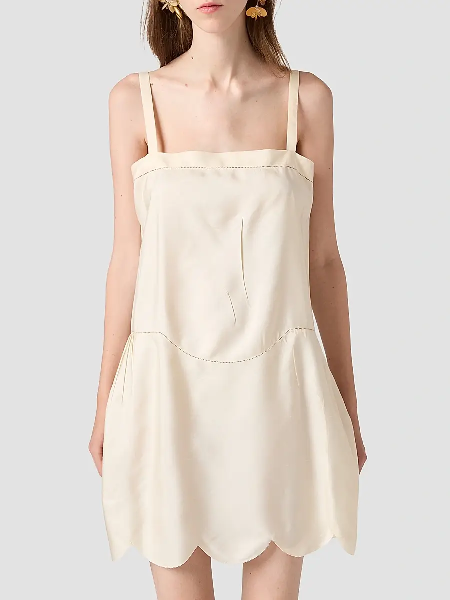 Miu Miu Women's Silk Dress | Thumbnail 3 Miu Miu Women's Silk Dress | Thumbnail 3