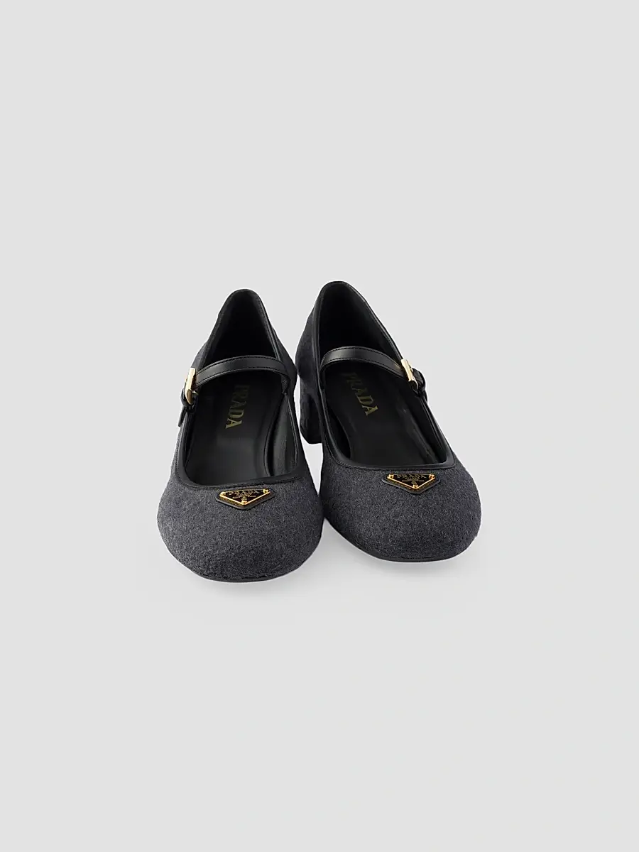 Prada Women's Fabric Pumps | Thumbnail 3 Prada Women's Fabric Pumps | Thumbnail 3