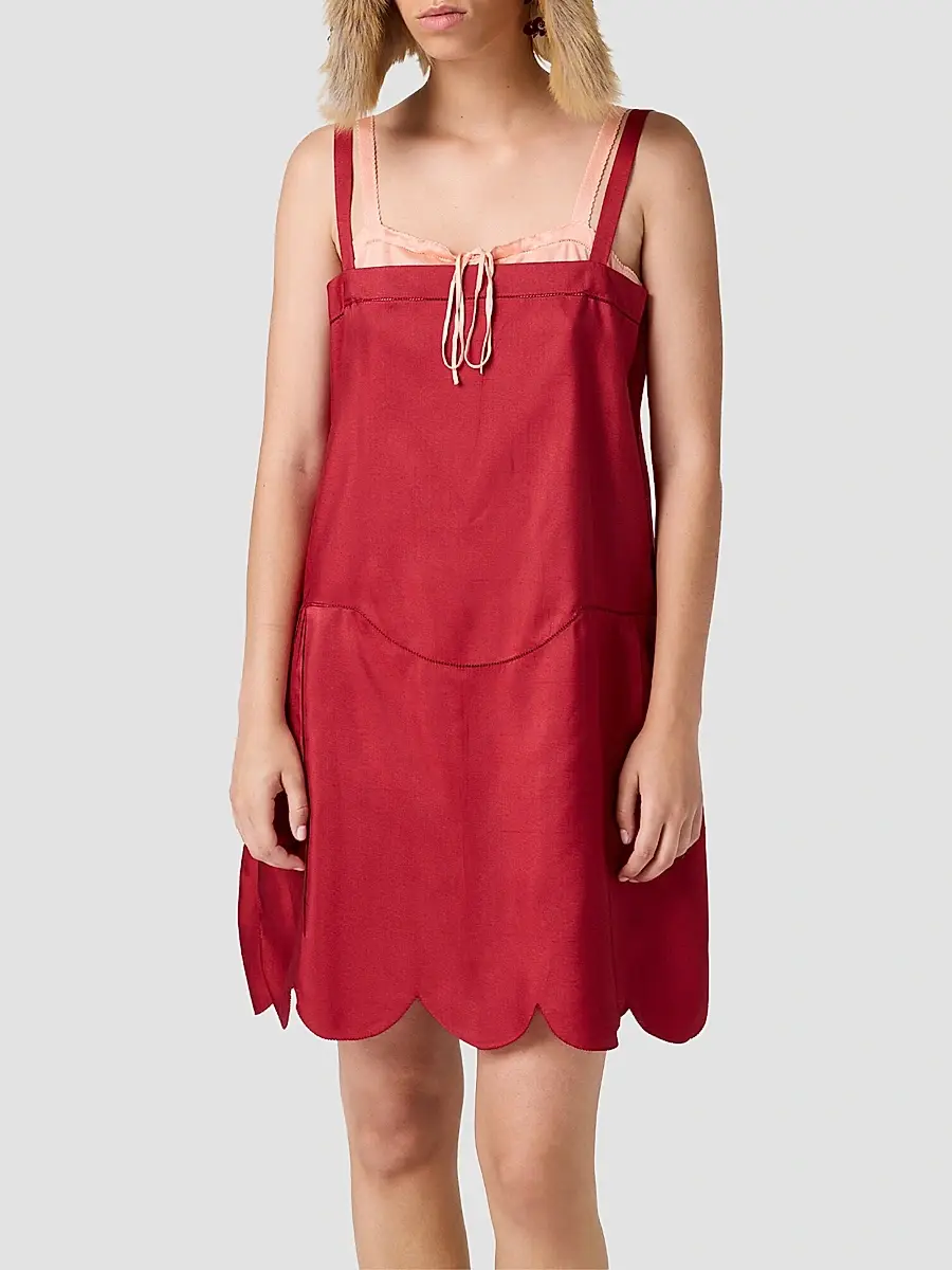 Miu Miu Women's Silk Dress | Thumbnail 3