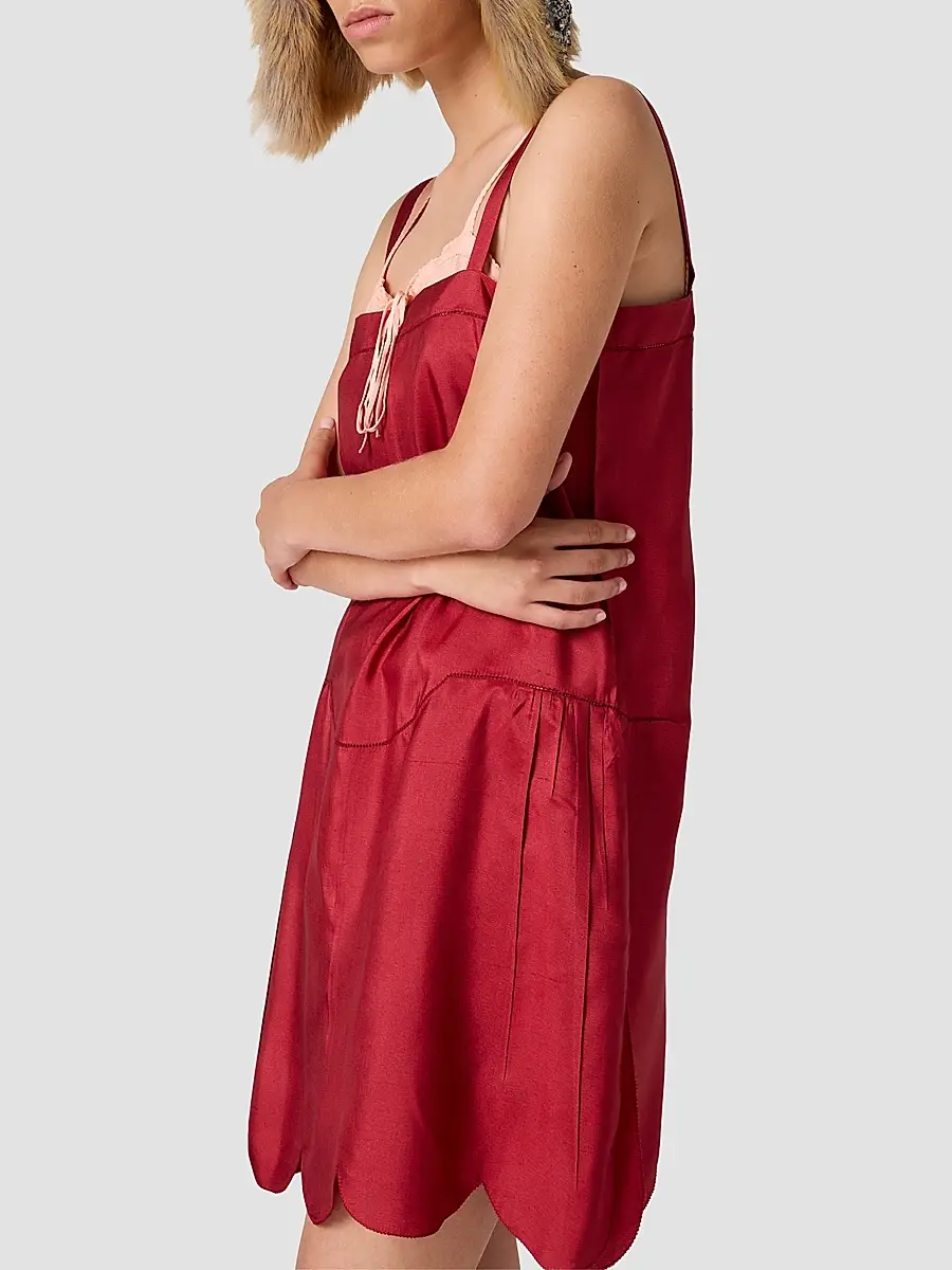 Miu Miu Women's Silk Dress | Thumbnail 4