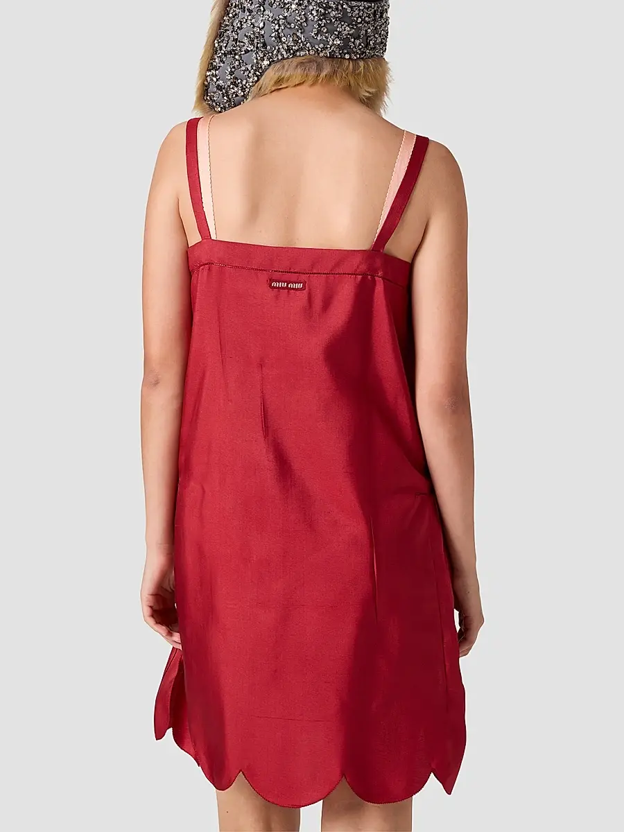 Miu Miu Women's Silk Dress | Thumbnail 5