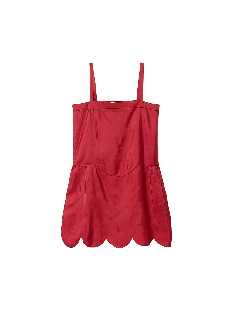 Miu Miu Women's Silk Dress - Red | Image 1 Miu Miu Women's Silk Dress - Red | Image 1