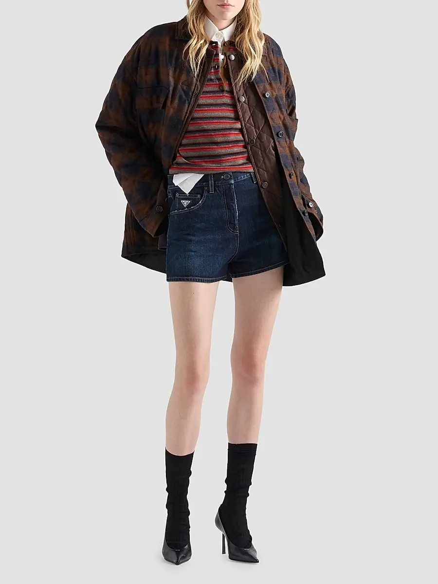 Prada Women's Denim Shorts | Thumbnail 2 Prada Women's Denim Shorts | Thumbnail 2
