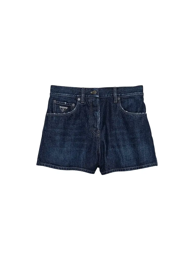 Prada Women's Denim Shorts - Blue | Image 1 Prada Women's Denim Shorts - Blue | Image 1