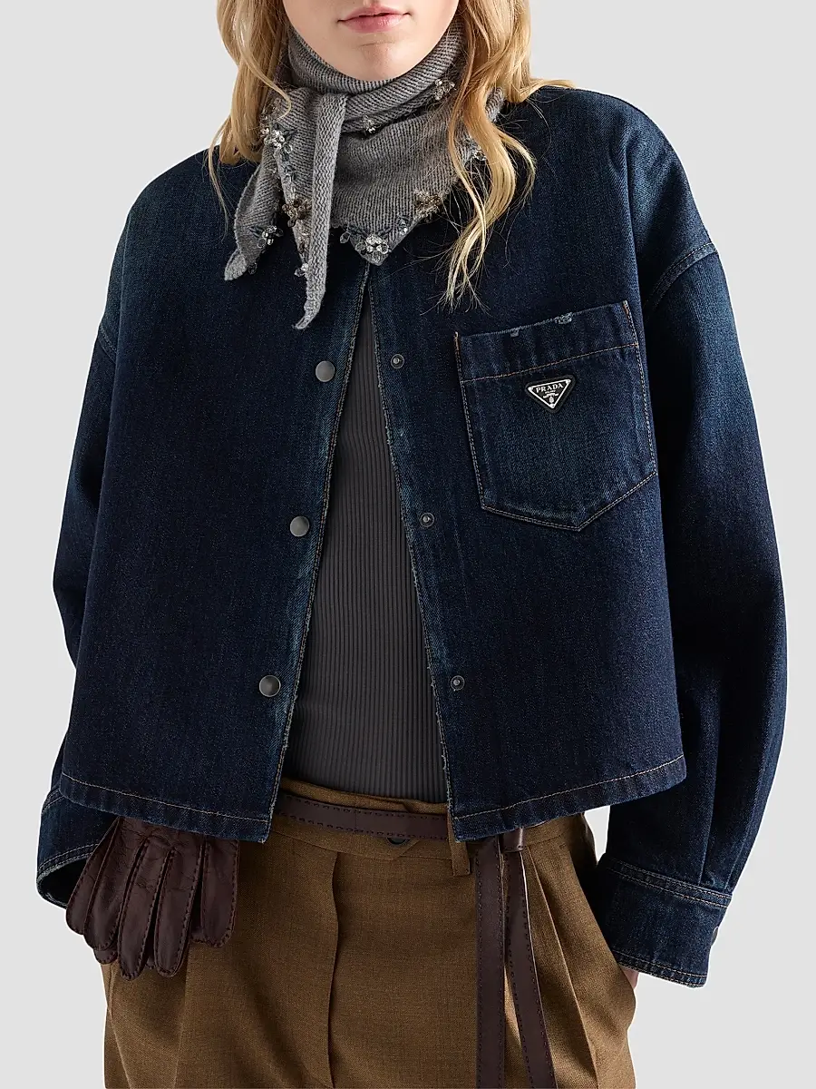 Prada Women's Denim Shirt | Thumbnail 2 Prada Women's Denim Shirt | Thumbnail 2