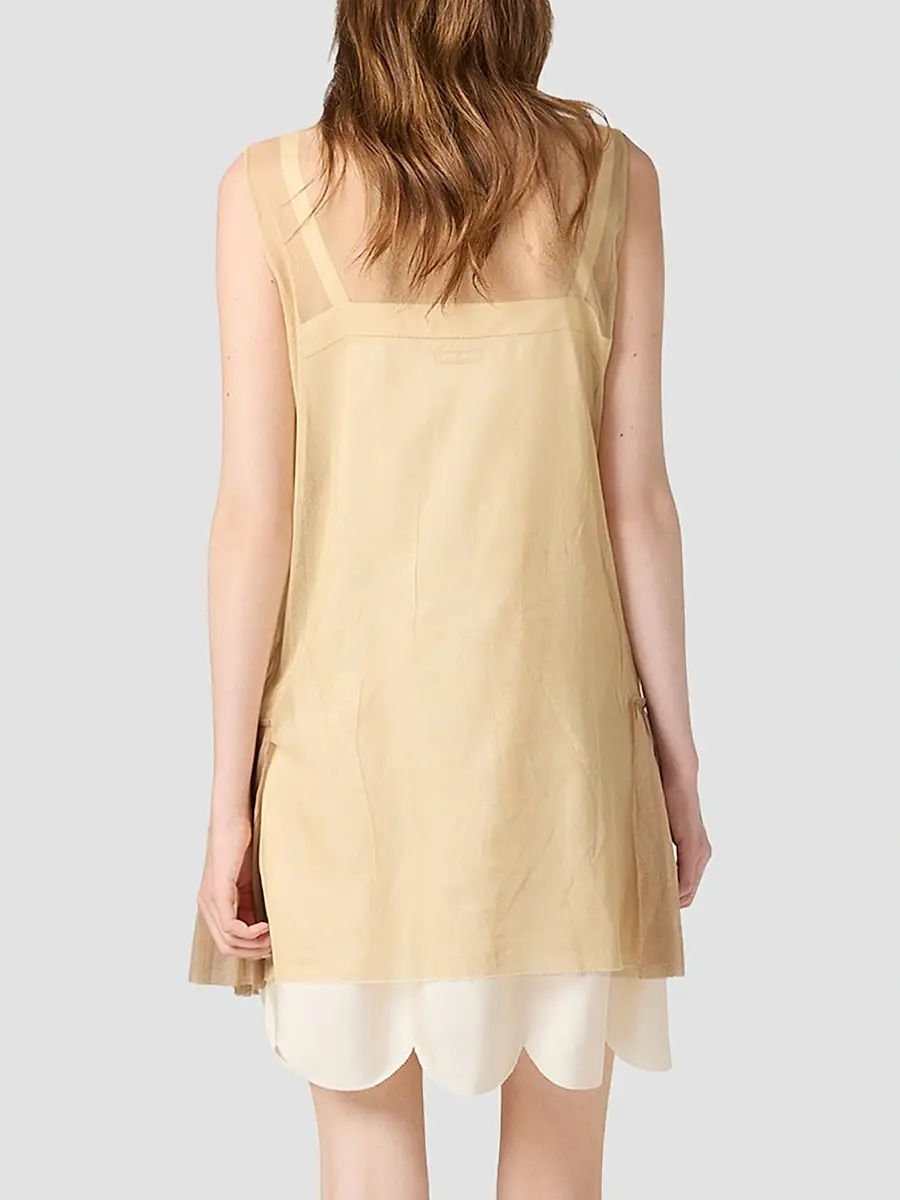 Miu Miu Women's Embellished Tulle Dress | Thumbnail 4 Miu Miu Women's Embellished Tulle Dress | Thumbnail 4