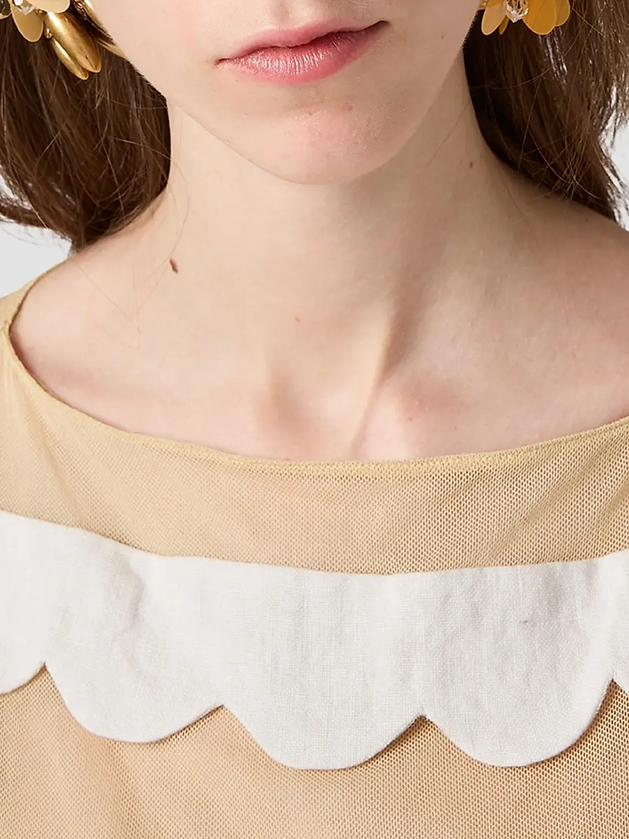 Miu Miu Women's Embellished Tulle Dress | Thumbnail 6 Miu Miu Women's Embellished Tulle Dress | Thumbnail 6