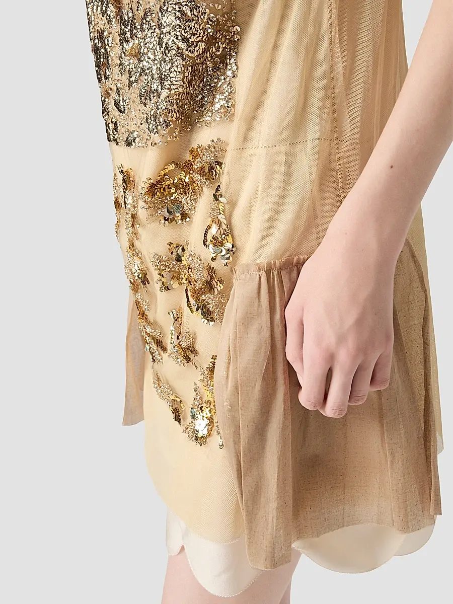 Miu Miu Women's Embellished Tulle Dress | Thumbnail 7 Miu Miu Women's Embellished Tulle Dress | Thumbnail 7