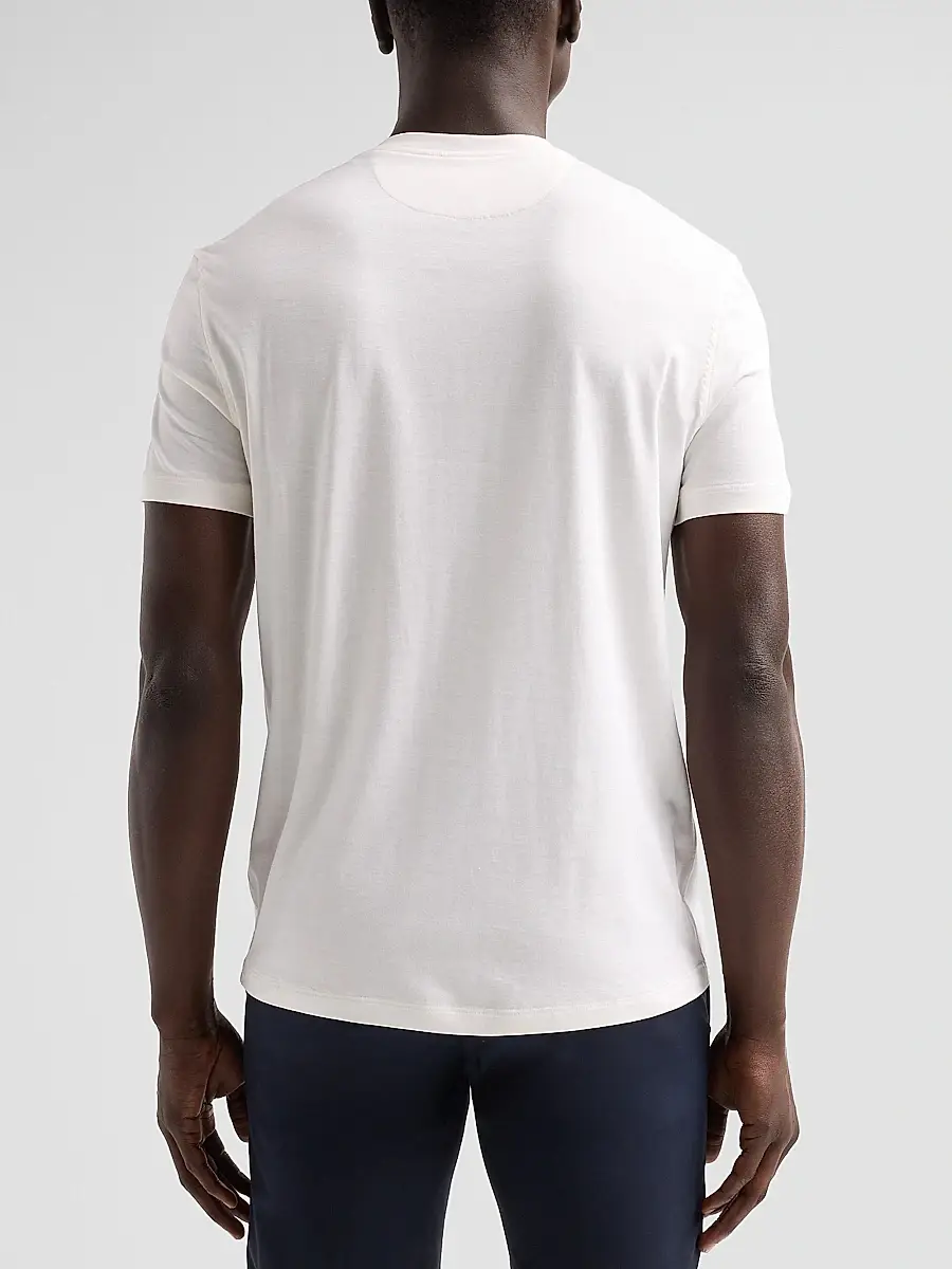 Isaia Men's Pelleovo Silk-Cotton Crewneck T-Shirt | Thumbnail 3