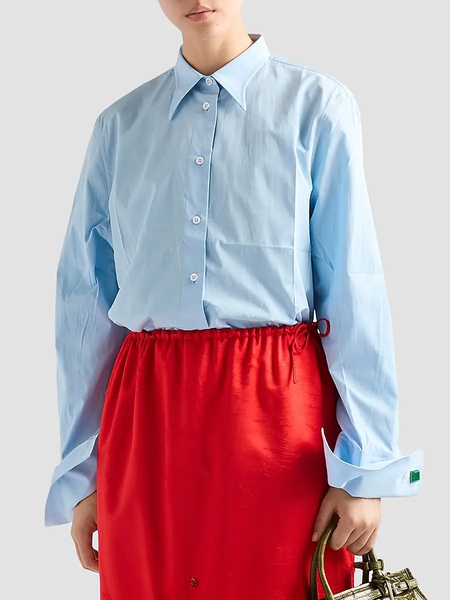 Prada Women's Poplin Shirt | Thumbnail 2 Prada Women's Poplin Shirt | Thumbnail 2