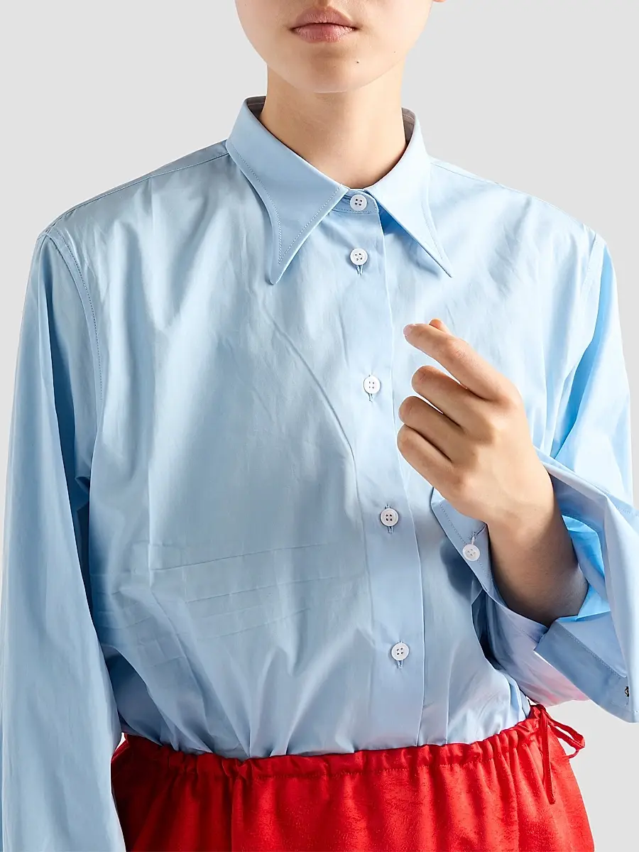 Prada Women's Poplin Shirt | Thumbnail 4 Prada Women's Poplin Shirt | Thumbnail 4