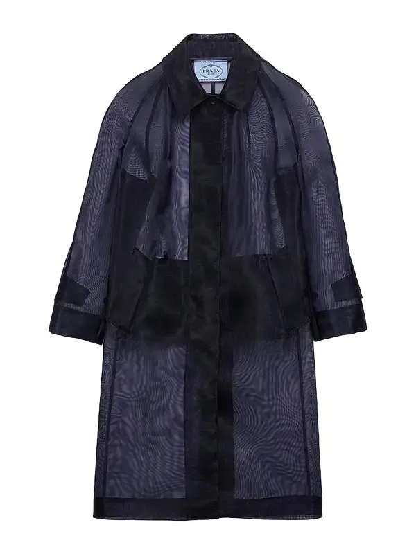 Prada Women's Single-breasted Crinoline Coat