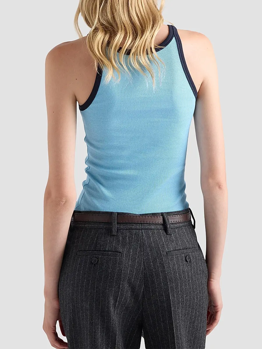 Prada Women's Ribbed Knit Tank Top | Thumbnail 3 Prada Women's Ribbed Knit Tank Top | Thumbnail 3