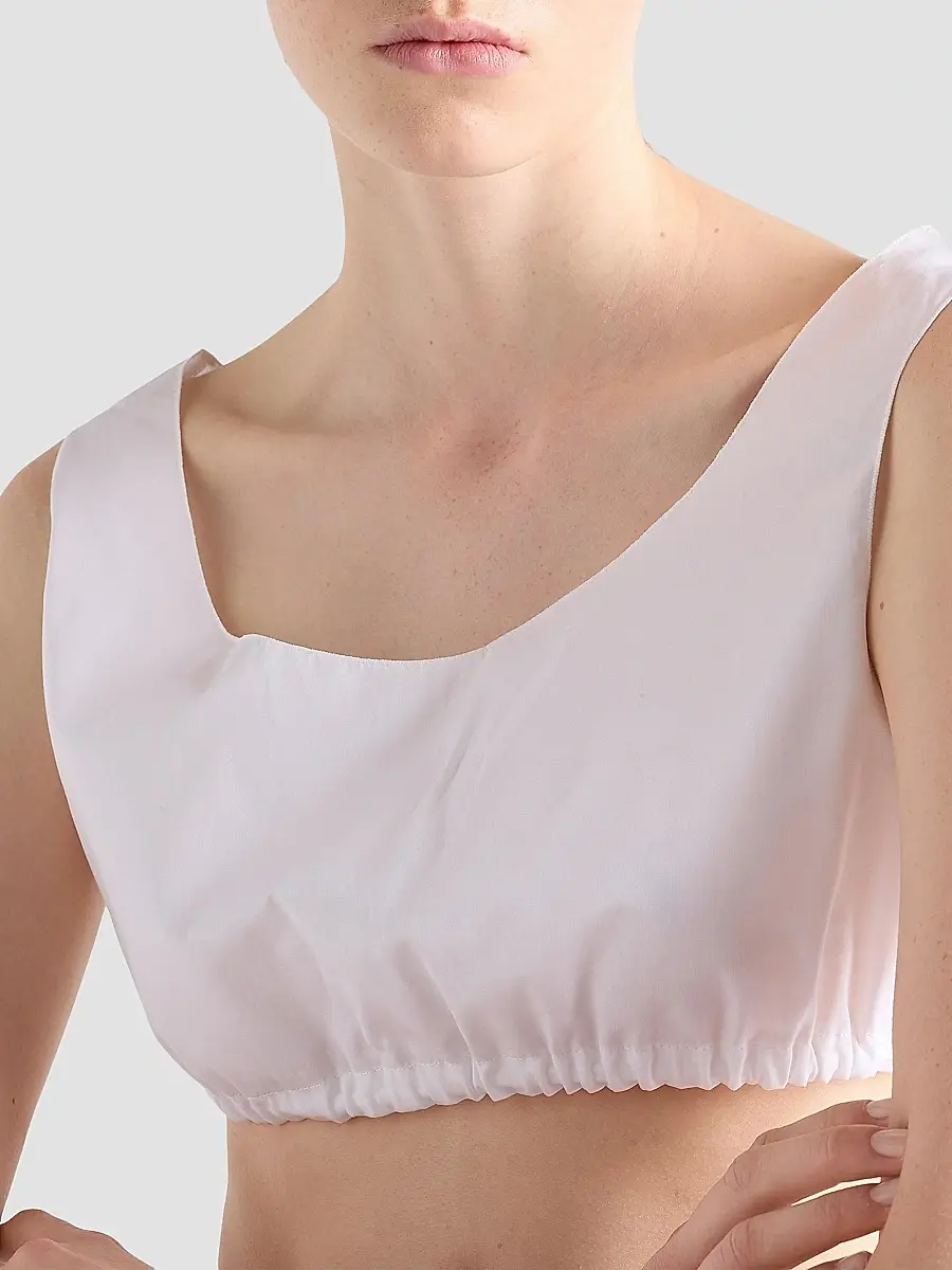 Prada Women's Poplin Top | Thumbnail 6 Prada Women's Poplin Top | Thumbnail 6